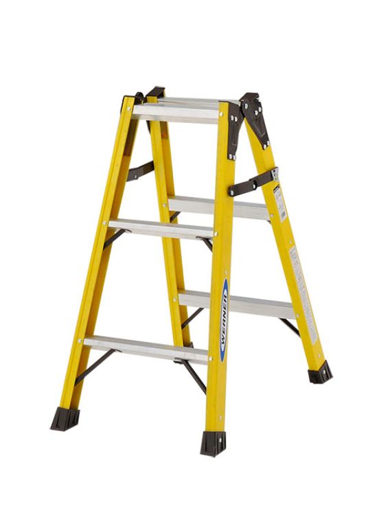 Stepladders - ピカコーポレーション PiCa FRP製 はしご兼用 電工用脚立 FRP-SL 0.81 FRP-SL09 | 脚立 ピカ 折りたたみ アルミ 工事 照明 用品 はしご 脚立 プロ 職人 整備 洗車 DIY