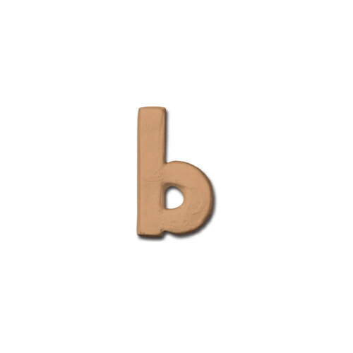 【条件付き送料無料】 テラコッタアルファベット b BN テラコッタ H4.5cm | テラコッタ アルファベット パーツ DIY おしゃれ カワイイ 華やか 英語 文字 ディスプレイ 飾り 女子力 素敵 ナチュラル ガーデン 花壇 表札 ボード プレート ゆるふわ