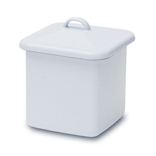 ポッシュリビング POMEL スクエアキャニスター ホワイト 548 | 無地 ホワイト スクエア型 ホーローコンテナー 無地 保存容器 キッチン用品 琺瑯 ほうろう キッチンストッカー おしゃれのサムネイル