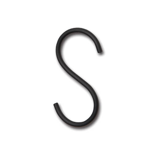 SIMONS STOREのポッシュリビング Sフック L ブラック 63165 | S字フック アイアン フック ディスプレイ パーツ レトロ DIY 吊り下げ 掛ける 収納 ヴィンテージ おしゃれ シンプル|詳細画像