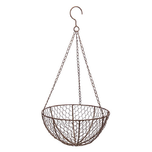 ポッシュリビング ハンギングバスケット 63430 | ワイヤーバスケット かご 吊り下げ バスケット ガーデ..