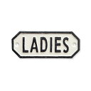ポッシュリビング サインプレート LADIES ホワイト 63575 | レディース プレート インテリア 小物 ナチュラル かわいい シンプル オシャレ DIY 雑貨 セーフティサイン 表示(3)