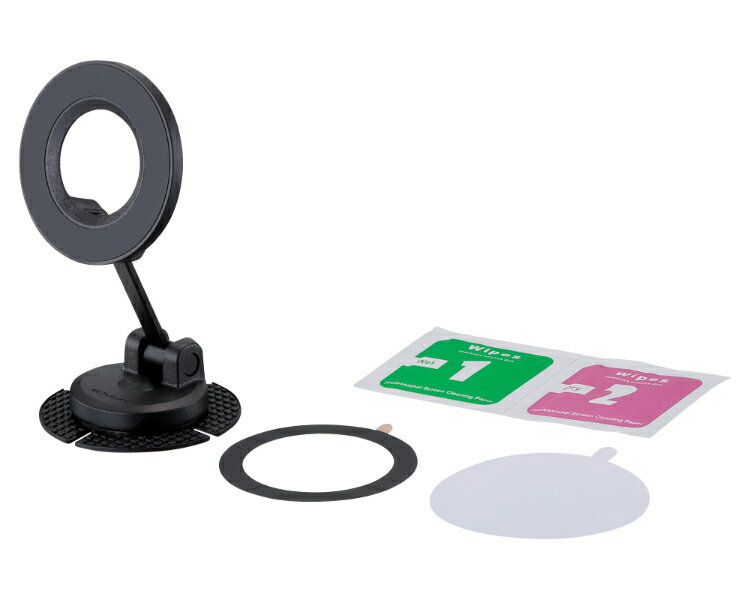 星光産業 マグネットスマホホルダー EC-250 | カーアクセサリー 充電器 マグネット ホルダー モバイルホルダー カーチャージャー スマホ充電 スマートフォン充電 カー用品 車用品 便利