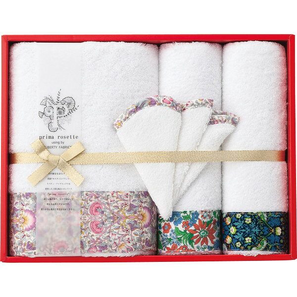 プリマロゼッタ バス・フェイスタオル・ミニハンカチセット PR-2460 | 25-0106-095 生活雑貨 日用雑貨 ..