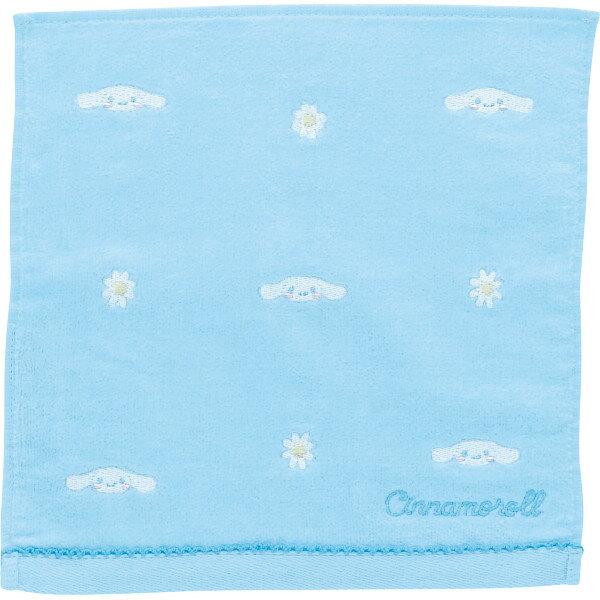 ※image photo 全面に小さな刺繍が施された上品なデザインで大人も子供も持ちやすいミニタオルです。 ●ミニタオル1枚 ●現品約25×25cm ●本体＝綿100%・刺繍糸（上糸）＝レーヨン100%・（下糸）＝ポリエステル100% 原産...