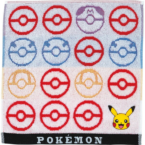 ポケモン タオルハンカチ モンスターボール PO207600 | 25-0137-110 生活雑貨 生活用品 日用品 キッチン雑貨 小物 雑貨 タオル フェイスタオル バスタオル ウォッシュタオル ハンドタオル ハンカチ 国産 日本製 セット 贈答品 贈り物 ギフト プレゼント