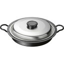 燕三 IH対応 鉄 焼肉・餃子鍋 26cm 蓋付 EM-077 | 25-0282-144 キッチン用品 調理器具 フライパン 鍋 鉄鍋 餃子鍋 焼肉鍋 蓋付き...