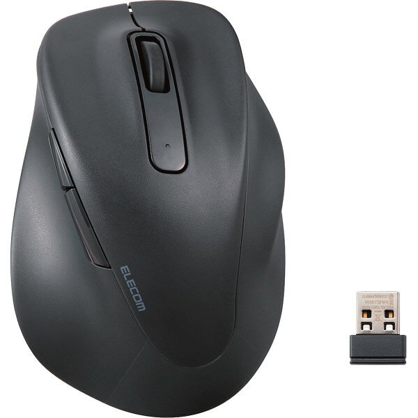 エレコム ワイヤレスマウス 静音 2.4GHz 5ボタン 抗菌 ブラック M-XGM30DBSKBK | 25-0328-012 マウス ..
