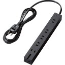 エレコム 超強力磁石タップ 6個口 内3ピン1 2m ブラック T-KM01-2620BK | 25-0328-063 生活雑貨 生活用品 充電 コンセント マグネット固定 家電 オーディオ ゲーム AV機器 携帯 便利 楽ちん 持ち運び シンプル 丈夫 レジャー アウトドア イベント 旅行 会社 オフィス 自宅