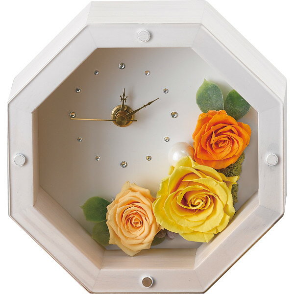 MOLY ホワイト プリザーブドフラワー イエロー | 0294012