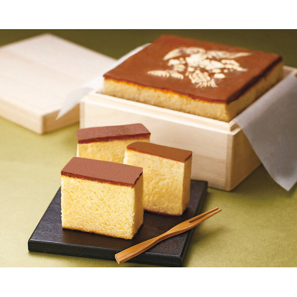 長崎堂 絵柄入りカステーラ(桐箱入) TKS-25K | 23-0046-029 食品 食べ物 スイーツ デザート 焼き菓子 和菓子 カステラ カステーラ 絵柄入り 桐箱入 長崎堂 刷り込み おいしい 贈答品 贈り物 ギフト プレゼント 2