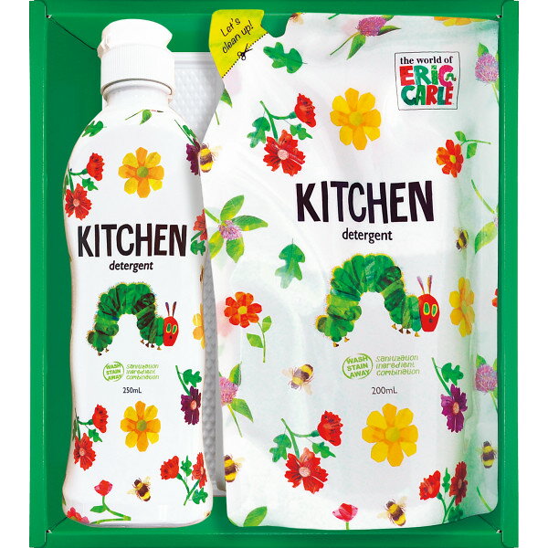 はらぺこあおむし キッチン洗剤セット H-08AZ | 23-0446-010 キッチン用品 日用品 消耗品 グッズ セット 洗剤 キャラクター はらぺこあおむし 便利 万能 マルチ 便利 贈答品 贈り物 お祝い ギフト プレゼント