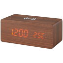 ワイヤレス充電機能付クロック 6180-23 | 23-0597-018 モバイルグッズ モバイル用品 雑貨 小物 充電器 ワイヤレス充電 時計 温度計 カレン...