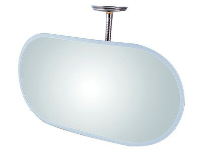 信栄物産 防犯ミラー フレキシブルタイプ KA-600 | 防犯 防犯ミラー 天井 壁面 取付け 小判型 楕円形 ミラー 鏡 かがみ 安全ミラー 安全確認用 安全グッズ 防犯グッズ 角度調節自在 フレキシブルアーム 用心 安全確認ミラー ガラスミラー