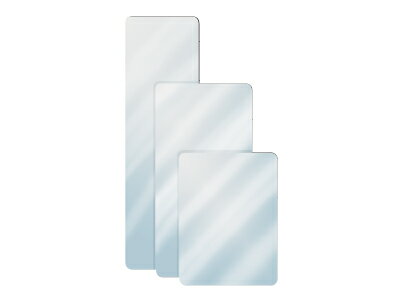 信栄物産 プラスチックミラー（平面） PH-5917 | 平面 平面ミラー プラスチックミラー 防犯ミラー 枠なしミラー 軽量 軽い 割れにくい 安全 シンプル 粘着シート付 取付け簡単 取付け 壁面 ミラー 鏡 かがみ 安全ミラー 防災 防災用品