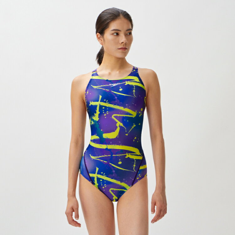 speedo スピード FLEX SX C-C SUIT ライラック Mサイズ SCW02305F LA | スポーツ 運動 スポーツ用品 服 衣類 衣料品 レディース ウィメンズ 競技水着 水着 スイマー 伸縮性 はっ水性 立体設計 フィット サポート FINA承認モデル 青 ブルー 黄 イエロー 紫 パープル M