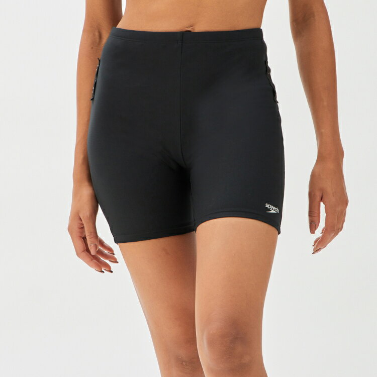 speedo スピード SEPATS3 ブラック Oサイズ SFW82302 K | スポーツ スポーツ用品 水泳 プール 水着 スイムウェア レディース 女性 セパレート水着 フィットネススイムウエア ボトムス タイツ 耐塩素性 4WAYストレッチ性 3分丈 UVカット シンプル 黒 ブラック O