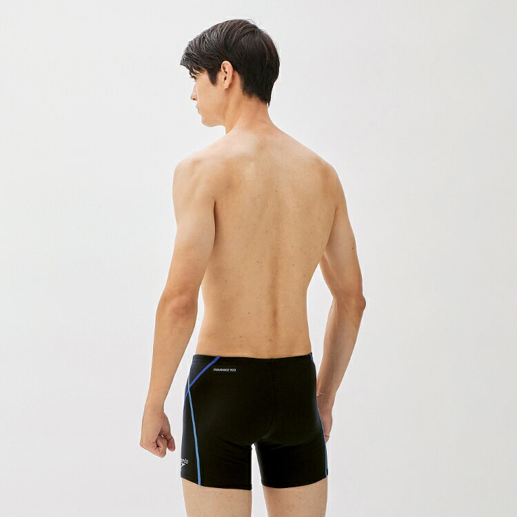 SIMONS STOREのspeedo スピード PUSH UP T-HLF BOX ブルー Lサイズ ST52302 BL | スポーツ 運動 スポーツ用品 水着 スイムウェア ビキニ ボックス メンズ 男性 ハーフボックス トレーニング アクティブスイマー 練習用 耐塩素性 4WAYストレッチ性 フィット感 2分丈 ブラック ブルー L｜アングル2