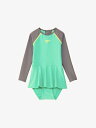speedo スピード KIDS L/S SUITS ミント 100 SLG92401 MN | スポーツウェア ウエア スポーツ 水泳 スイミング プール 水着 トップス 長袖 ストレッチ性 オールインワン つなぎ UVカット 紫外線対策 アウトドア トレーニング 子供 子ども レディース