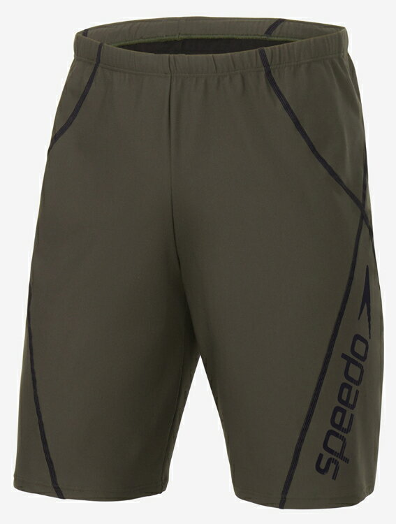 speedo スピード B-LINER LOOSE JAM ダークカーキ XO SF62360 DK | スイミングウェア スイムウェア 水着 メンズ ボトムス ハーフ丈 ストレッチ性 UVカット 紫外線対策 日焼け対策 フィットネス 水泳 スイミング スイム プール スポーツウェア