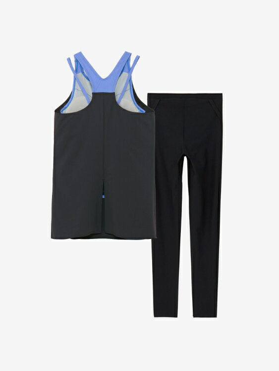 speedo スピード AIRPA LONG チャコールグレー M SFW22561 CH | スイミングウェア スイムウェア 水着 レディース セパレート ノースリーブ ボトムス ストレッチ性 UVカット 紫外線対策 スポーツウェア フィットネス 水泳 スイミング プール