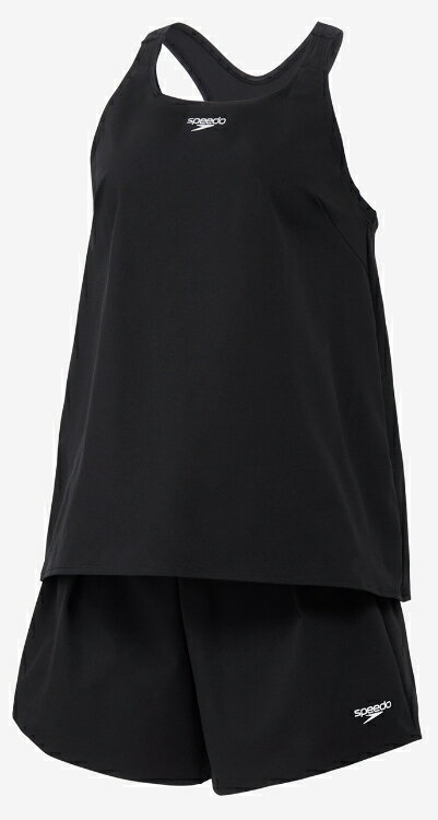 speedo スピード AIRPA 2 ブラック L SFW22562 K | スイミングウェア スイムウェア 水着 レディース セパレート ノースリーブ ボトムス ストレッチ性 UVカット 紫外線対策 スポーツウェア フィットネス 水泳 スイミング プール