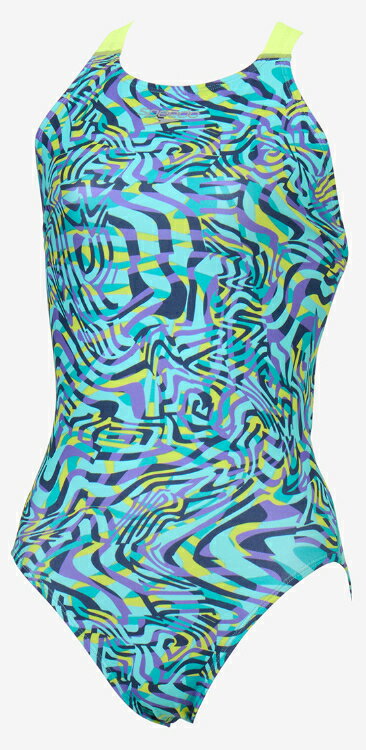 speedo スピード MAZES T-W/S SUIT ターコイズ S STW02553 TQ | スイミングウェア スイムウェア 水泳ウェア 水着 レディース オールインワン ストレッチ性 フィット感 スポーツウェア スポーツウエア 練習 トレーニング 水泳 スイミング プール