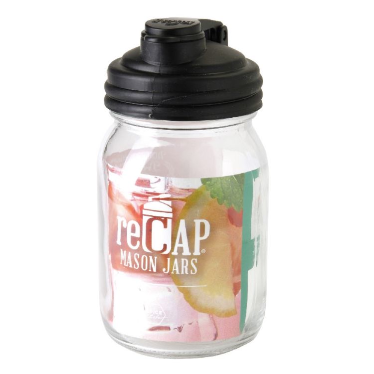 SPICE スパイス SPICE OF LIFE reCAP ポアラーキャップジャー ブラック MJ1000BK | ジャー ガラス製 ポ..