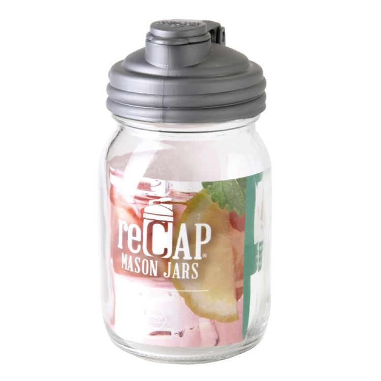 SPICE スパイス SPICE OF LIFE reCAP ポアラーキャップジャー シルバー MJ1000SV | ジャー ガラス製 ポアラー キャップ ジャー 日用 雑貨(3.0)