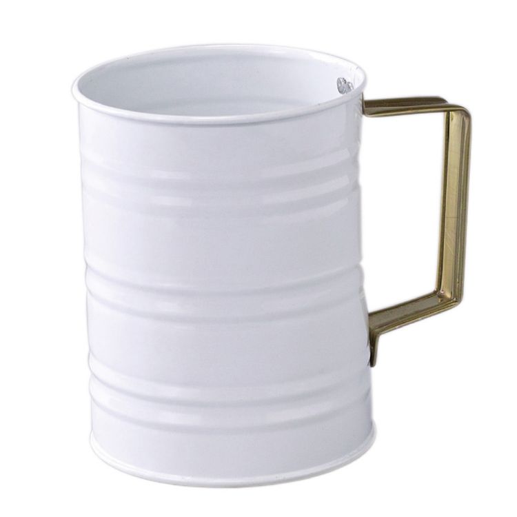 SPICE スパイス SPICE OF LIFE クラシカルボヌール ハンドルフラワーポット ホワイト JMGN7040WH | ガ..