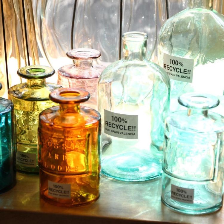 SPICEOFLIFE（スパイス）『リサイクルガラスフラワーベースVALENCIA』