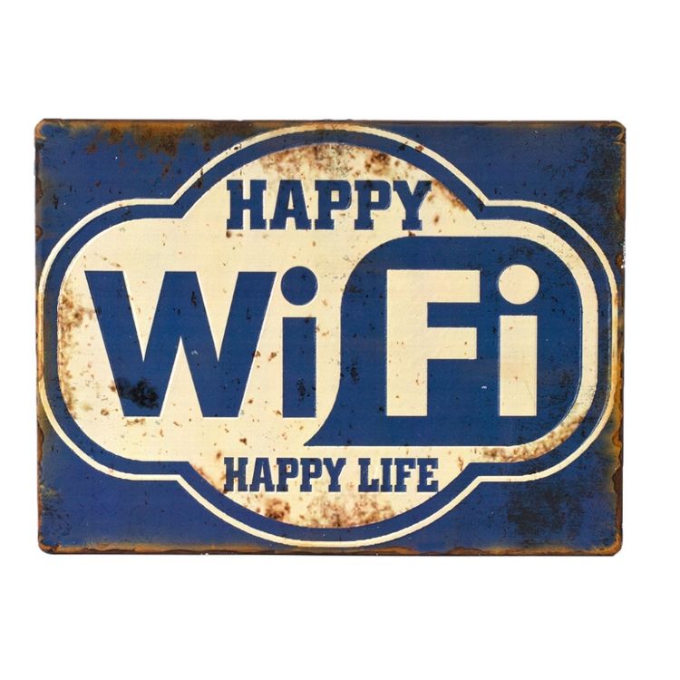 SPICE スパイス サインデコ IRON PLATE WI-FI DRDR7040 | 壁 飾り サイン ガレージライク調 ディスプレイ