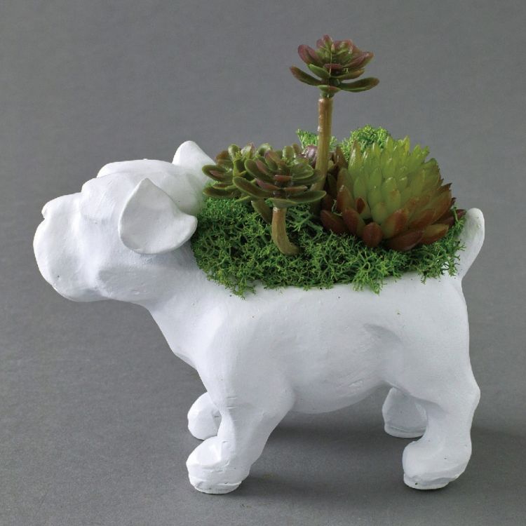 SPICE スパイス SPICE OF LIFE アニマルデコ 造花アレンジ イヌ HAT8001DO | アニマル シンプル モダン 置物 お洒落