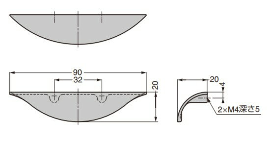 SUGATSUNE スガツネ工業 取手 426-SN 100-019-626 426-SN | ハンドル シンプル お...