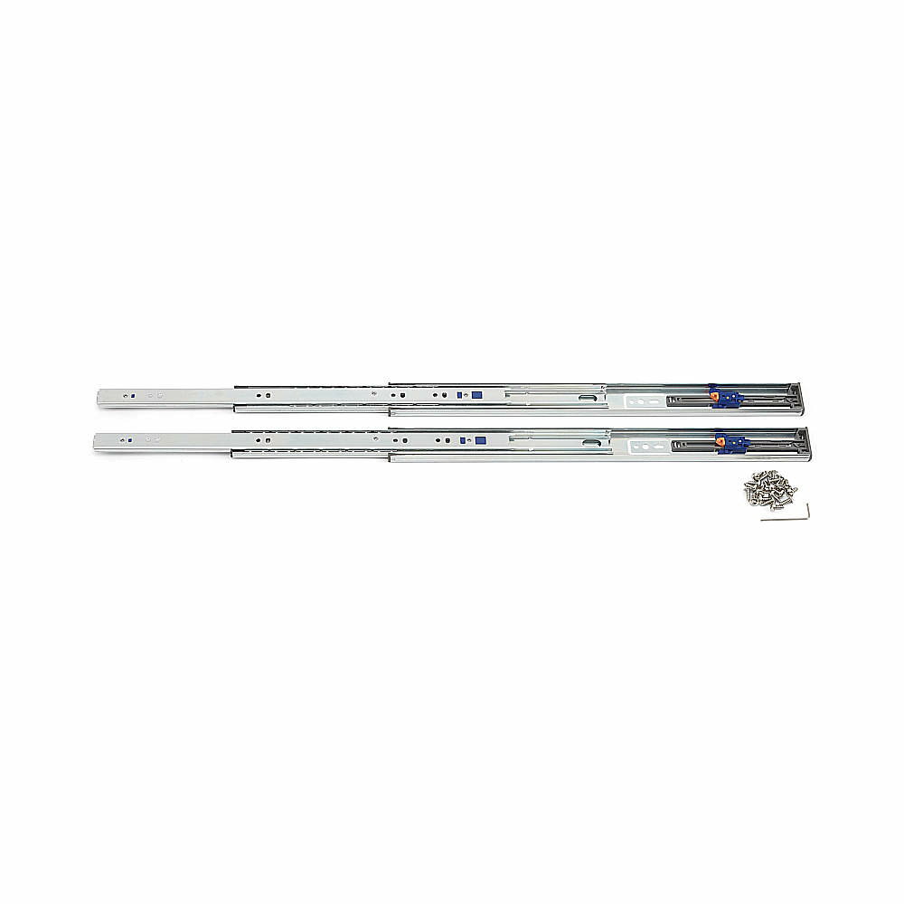 樂天商城 - SUGATSUNE スガツネ工業 スライドレール 3660 プッシュオープン機構付 PAT 190-027-554 3660-400 | 建築金物 家具金物 部品 金具 金物 部品交換 スライドレール プッシュオープン 取付金具 引き出し チェスト 家具 DIY 3段引 横付け
