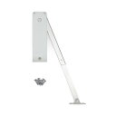 SUGATSUNE スガツネ工業 セルフクローズステー HDS-10S型 2本使い用 右用 ホワイト K 180-026-724 HDS-10S-KR-WT | 建築金物 家具金物 部品 金具 金物 ラプコン セルフクローズステー ダンパー キャッチ付 取付金具 扉金物 扉部品 収納家具 下開き扉