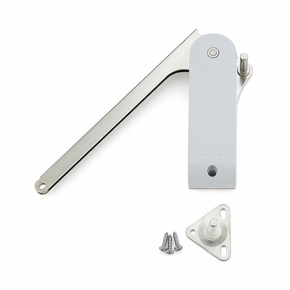 SUGATSUNE スガツネ工業 ソフトダウンステー 重量扉用 HDSN-30型 2本使い用 左用 ライトグレー H 180-1..