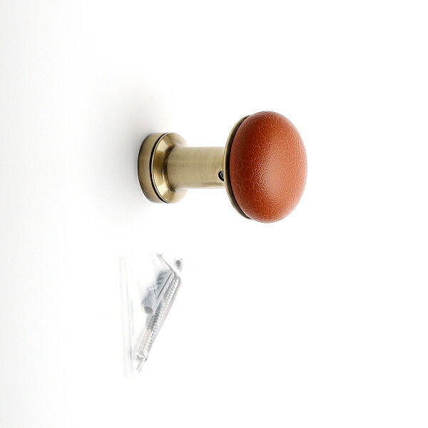 SUGATSUNE スガツネ工業 フック PXB-LE05-111型 PAT レザリーシックシリーズ 110-034-506 PXB-LE05-111-TN | 便利 シンプル おしゃれ 頭 革シボ調特殊塗装 タン 座 黄銅めっき アンティーク調 亜鉛合金 ZDC 六角穴付止めねじM4×6 ステンレス 鋼 SUS304 剣先ピン SUS316