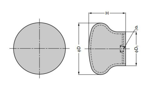 SUGATSUNE スガツネ工業 ステンレス鋼製 つまみ RSS型 100-011-197 RSS-50S | シンプル おしゃれ ステンレス 鋼 SUS304 サテン 仕上 [2]
