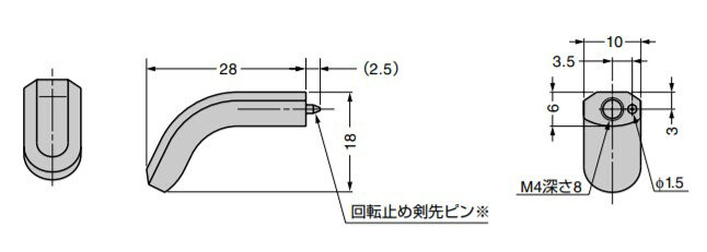 SUGATSUNE スガツネ工業 ステンレス鋼製 つまみ ZL-1904 100-011-013 ZL-1904 | シ...