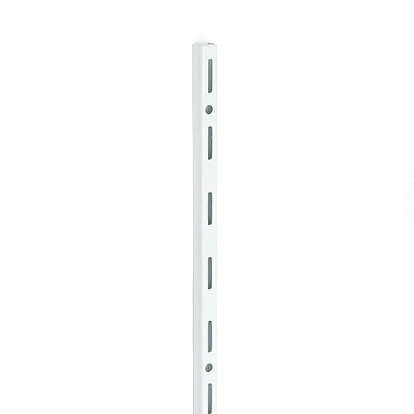 ※image photo 棚柱 10000型 エレメントシステム ドイツのGSマークを取得した高品質な棚柱です。 GSマークとは、ドイツの機器安全法によって試験に合格した安全な機器につけられるマークです。 棚受は別売品の10105型、10300型をご使用ください。 【注 意】 強度のある場所に、金具でしっかりと取り付けてください。 水回り、屋外で使用すると、錆が発生することがあります。 【別売品】 コネクター 11601-00000 棚受 10105型 棚受 10300型 スチールパネル 11400-00004 【推奨ねじ】 十字穴付皿タッピンねじ呼び4 【カラー】ホワイト 【材料】鋼 【仕上】焼付塗装 【サイズ】全長：995 【重量】460g 形状：C 取付穴数：6 輸入品のため「寸法・色調・作動感のばらつき」や、予告なく仕様変更等を行う場合があります。 製品内容は、部品としての品質範囲です。この部品を使用した最終製品の機能・性能・安全を保証するものではありません。 【注文コード】 120-031-703 【品番】 10000-00017 ※画像はイメージです。 ※パッケージ、仕様、品番などの変更が予告なく変更される場合が御座います。 カテゴリー