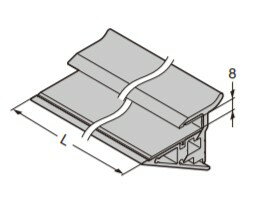 SUGATSUNE スガツネ工業 平プレート VT-J2000 棚受取付用金具ガラス棚板用 調整付棚受システムVT型用 130-130-483 VT-G890 | シンプル おしゃれ アルミニウム合金 シルバーアルマイト処理