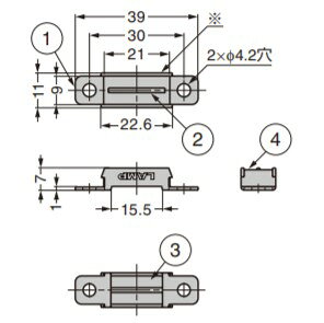 SUGATSUNE スガツネ工業 ステンレス鋼製 小型 マグネット キャッチ MC-YN005型 用 ...