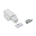 SUGATSUNE スガツネ工業 マグネ ラッチ ML-80型 ホワイト 140-050-271 ML-80WT | DIY LAMP ランプ 金物 金具 マグネラッチ 部品 ツール シンプル 掛け金 留め金 扉 ドア ワンタッチ ホワイト 白