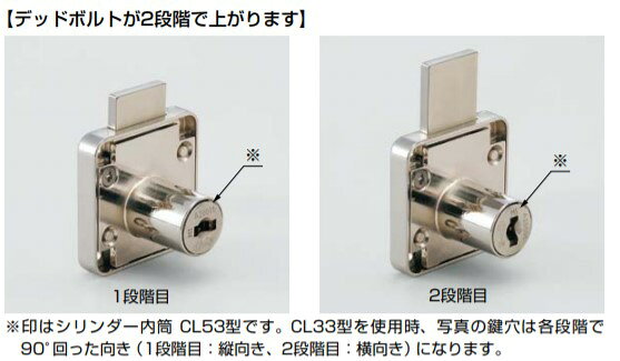 SUGATSUNE スガツネ工業 面付 シリンダー 錠 A-627型 サイバー3シリーズ（ディンプ...