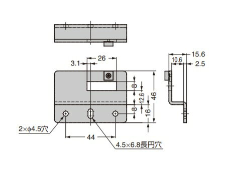SUGATSUNE スガツネ工業 EXCELOCK 引き出し 用 受座 XL-ESD 150-022-213 XL-ESD | ...