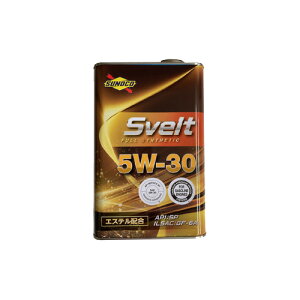 SUNOCO スノコ エンジンオイル SVELT スヴェルト 5W-30 1L缶 | 5W30 1L 1リットル オイル 交換 人気 オイル缶 油 エンジン油 車検 車 オイル交換 ポイント消化