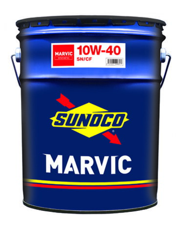 SUNOCO スノコ エンジンオイル MARVIC マービック 10W-40 20L缶 10W40 20L 20リットル ペール缶 オイル 交換 人気 オイル缶 油 エンジン油 車検 車 オイル交換 ポイント消化