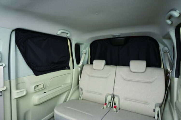 SUZUKI スズキ 純正 リヤプライバシーシェード（メッシュ付） BACQ 9914D-63R10 |WAGON R ワゴンR 車用品 カー用品 自動車 部品 パーツ アクセサリー 外装 カスタム ドレスアップ グレードアップ 車 DIY 取り付け 装飾 飾り 便利 日除け UVカット 傘式 遮光 断熱 暑さ対策