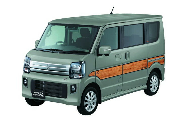 SUZUKI スズキ 純正 サイドデカール 木目調 AC6N 99230-64P00 | EVERY エブリィ 車用品 カー用品 自動部品 パーツ アクセサリー 外装 カスタム ドレスアップ グレードアップ ボディ DIY 転写シート デコレーション ステッカー シール スタイリッシュ